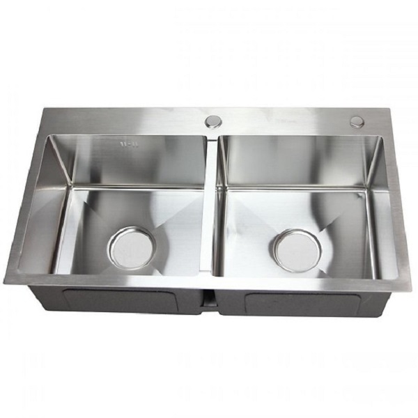 Chậu rửa chén 2 hộc đúc HAFEN INOX 304