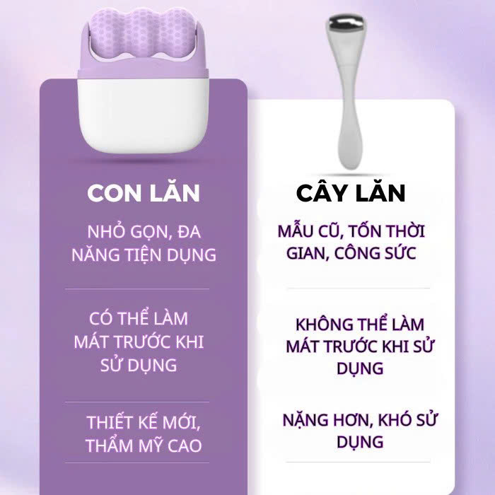 Máy Massage Mặt Làm Đẹp Da Lạnh ICE Giúp Nâng Cơ Mặt, Rửa Sạch Sâu, Tăng Cường Hấp Thụ Tinh Chất Dưỡng Da Kèm Massage Mắt Loại Quầng Thâm Tạo Nét V-Line Cho Mặt - Giao Màu Ngẫu Nhiên