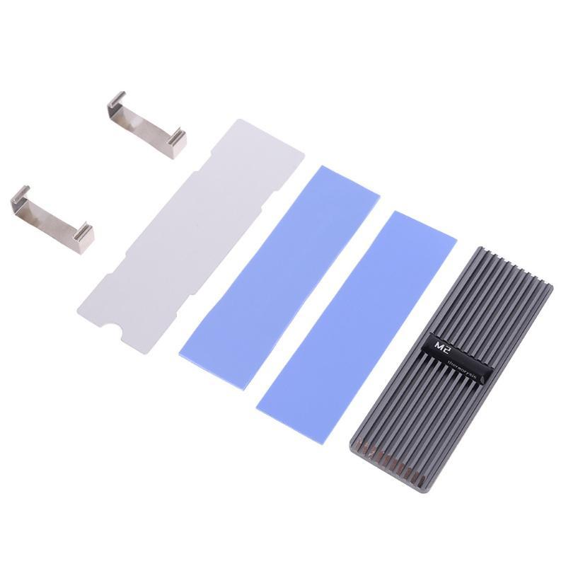 Bộ Tản Nhiệt Ổ Cứng Ssd Nvme M.2 Ssd M2 2280 Ssd Bằng Nhôm Kèm Miếng Đệm Tản Nhiệt Cho Pcie Sata M2 Ssd Pc