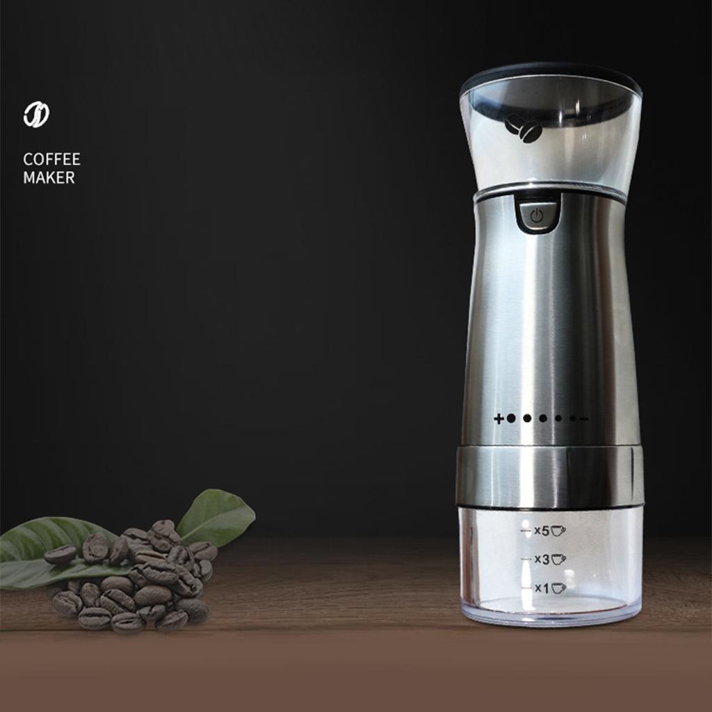Coffee Grinder 15W, Removable Stainless Steel Electric Grinder for Coffee Bean Spice Seed Nut Herb Pepper