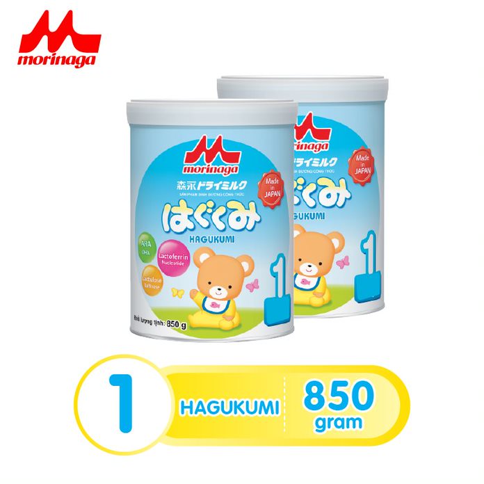 Combo 2 lon Sữa Morinaga số 1 (Hagukumi) 850g