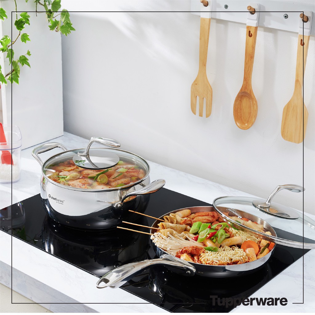 Bộ Nồi Chảo Tupperware T Chef Series Perfect Set