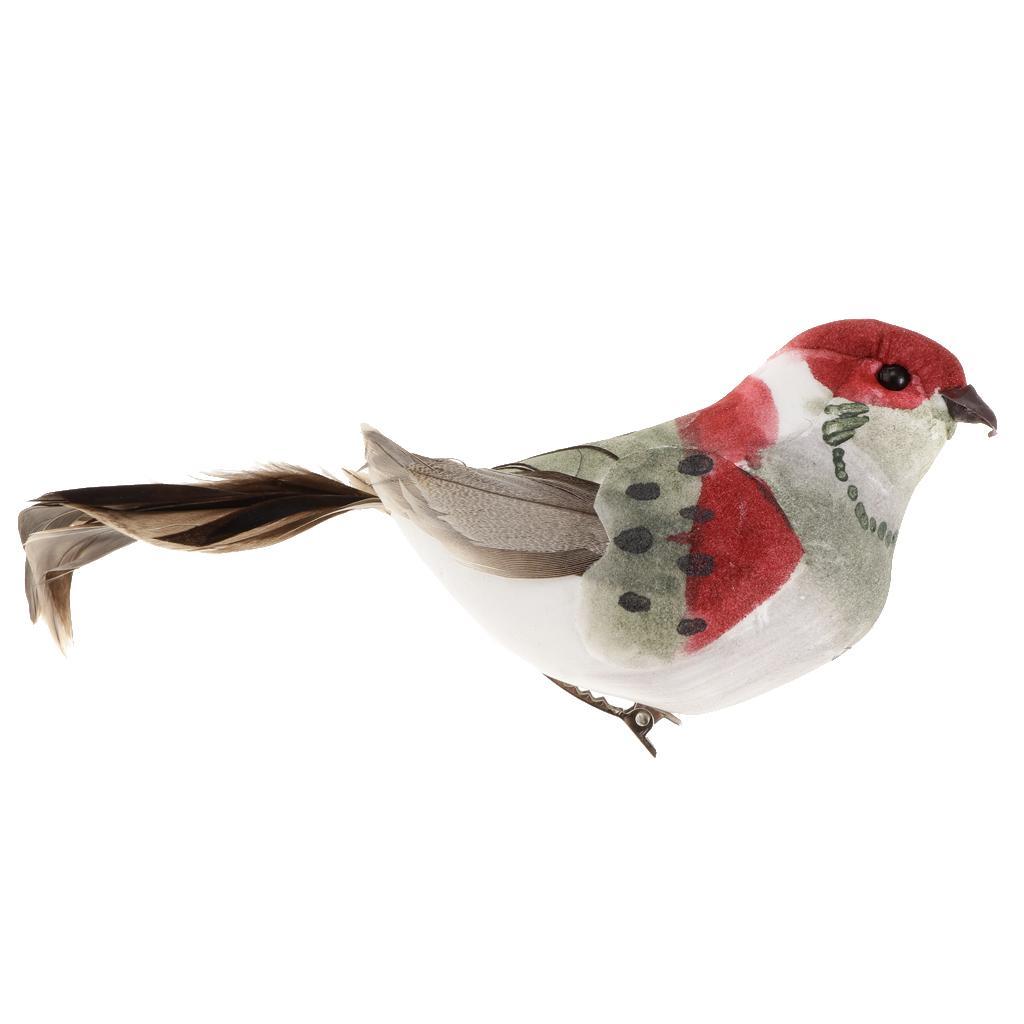 3- Artificial Realistic Birds Figure Outdoor Garden Home Decoration Clamp