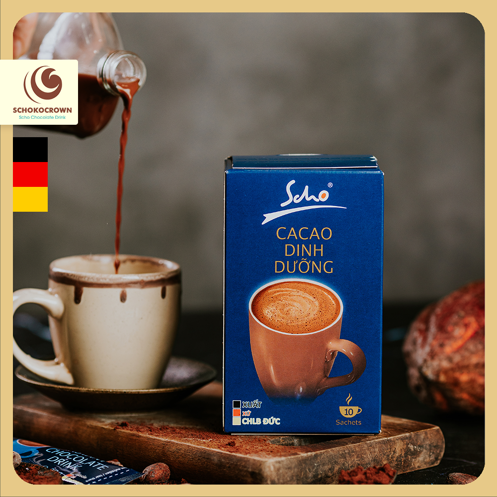 Bột Cacao Scho Creative Fusion - Chứa nhiều hạt sô cô la nhỏ, hương vị sô cô la sánh và đậm đà