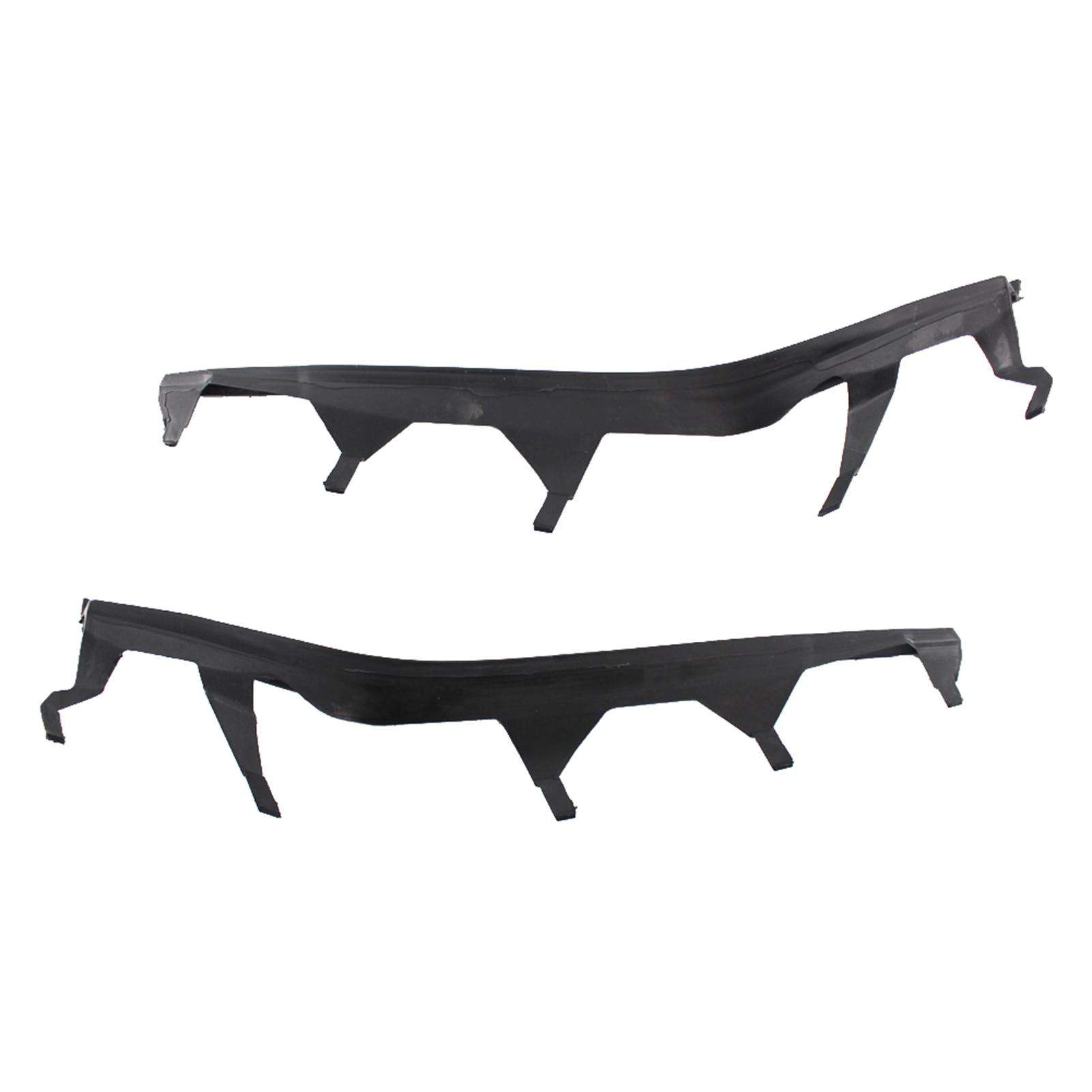 Left & Right One Pair Upper Headlight Cover Strips Replacement for BMW 3 Series E46 02-05