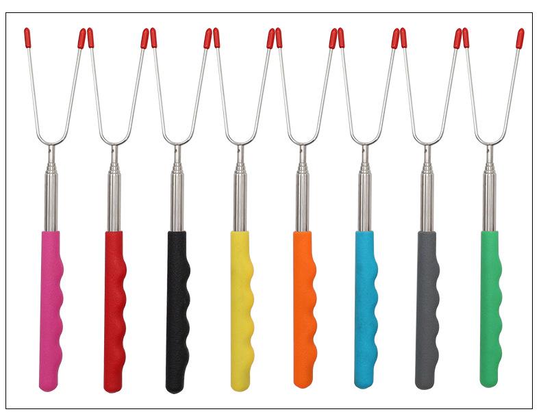 Nướng xiên 8 miếng, xiên có thể mở rộng 22.5cm-68cm xiên BBQ BBQ BBQ BBQ BBQ BBQ Skewers, lý tưởng để cắm trại, tiệc vườn, tiệc nướng, v.v.
