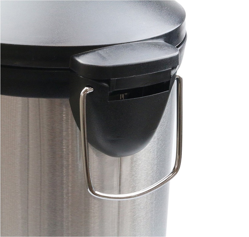 Thùng rác inox cao cấp chân đạp Pearl Life tặng kèm xẻng rác cỡ lớn - nội địa Nhật Bản