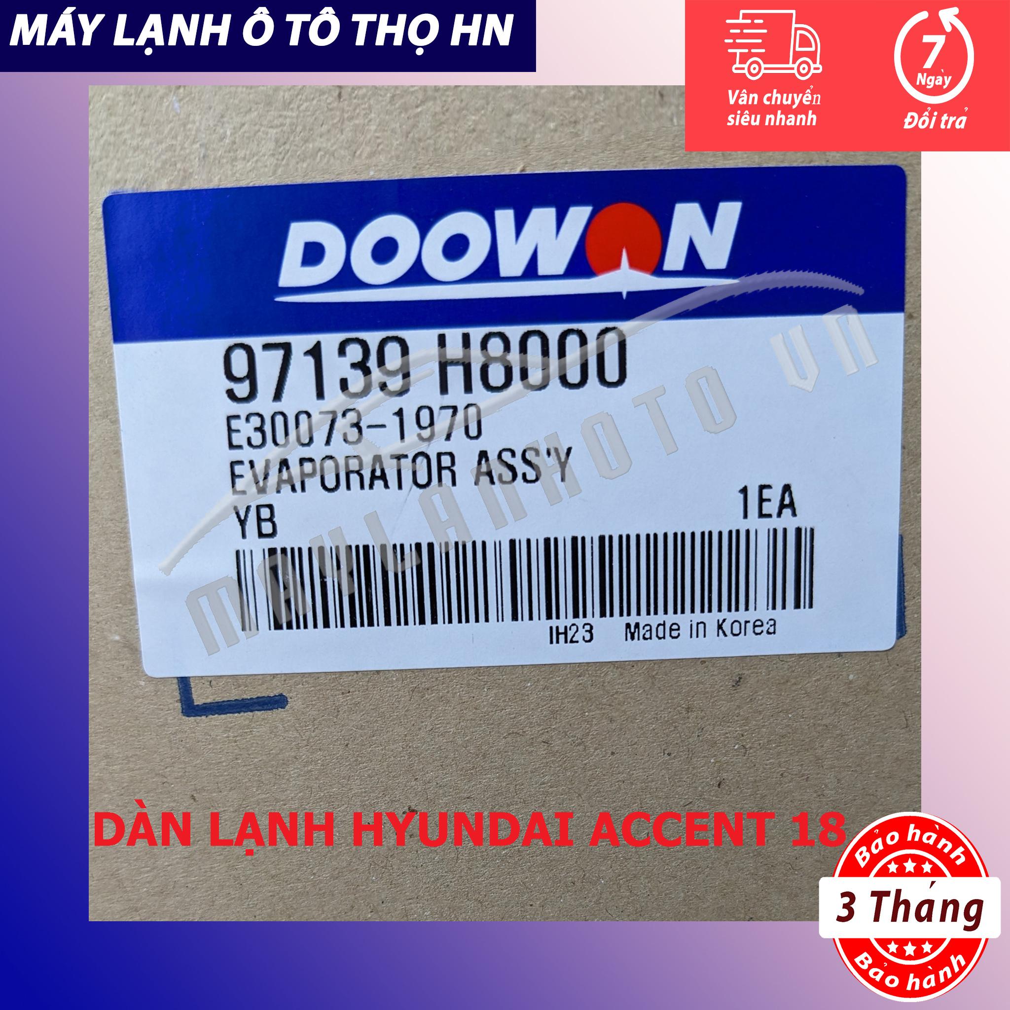 Dàn lạnh Hyundai Accent 2018 2019 2020 hàng xịn Hàn Quốc 18 19 20