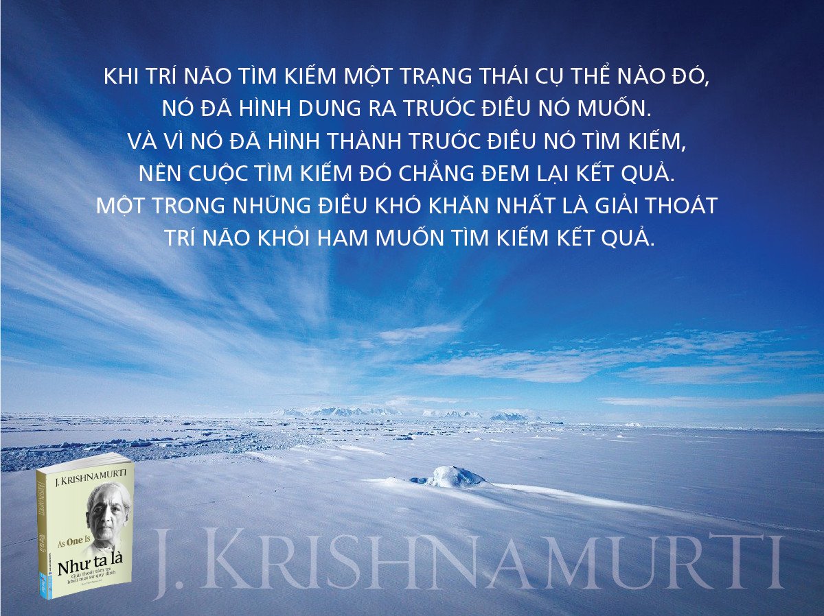 Sách Như Ta Là -  J.Krishnamurti