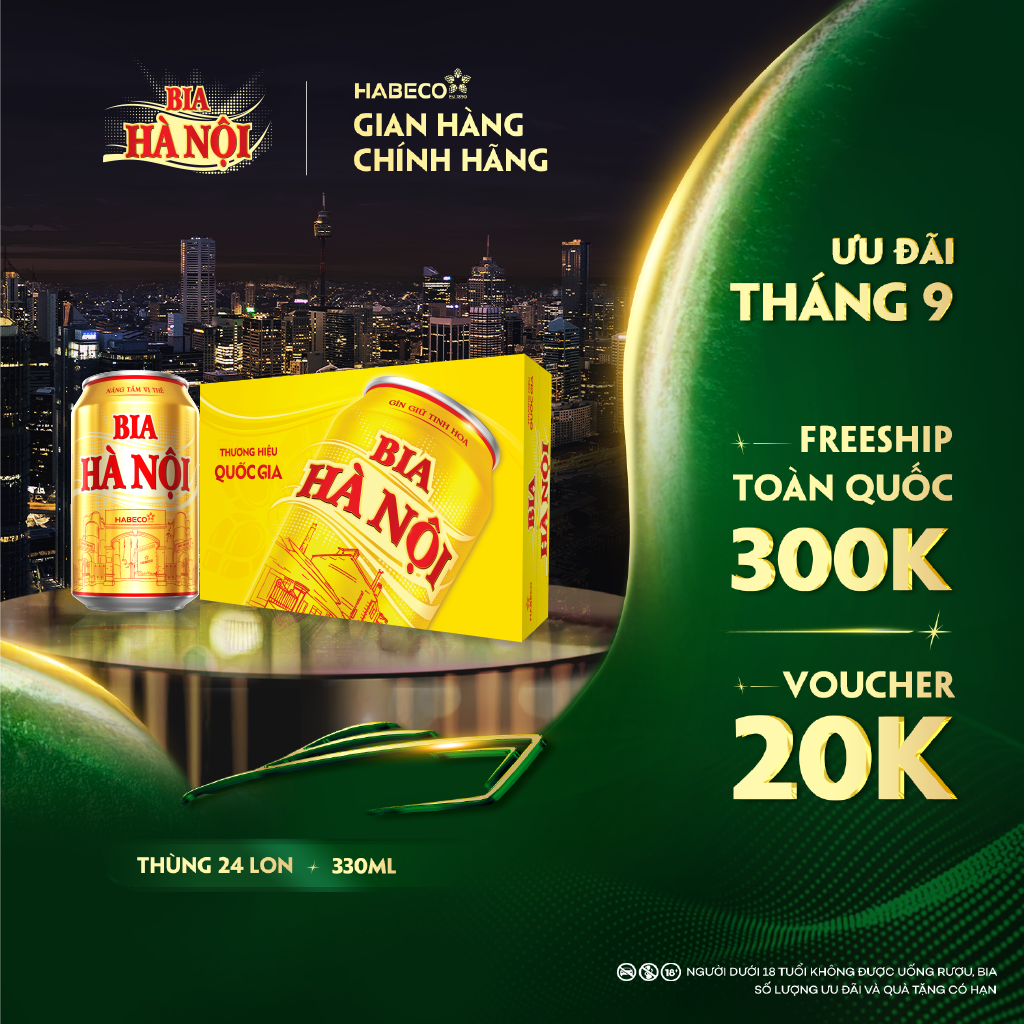 Bia Hà Nội – Thùng 24 lon 330ml