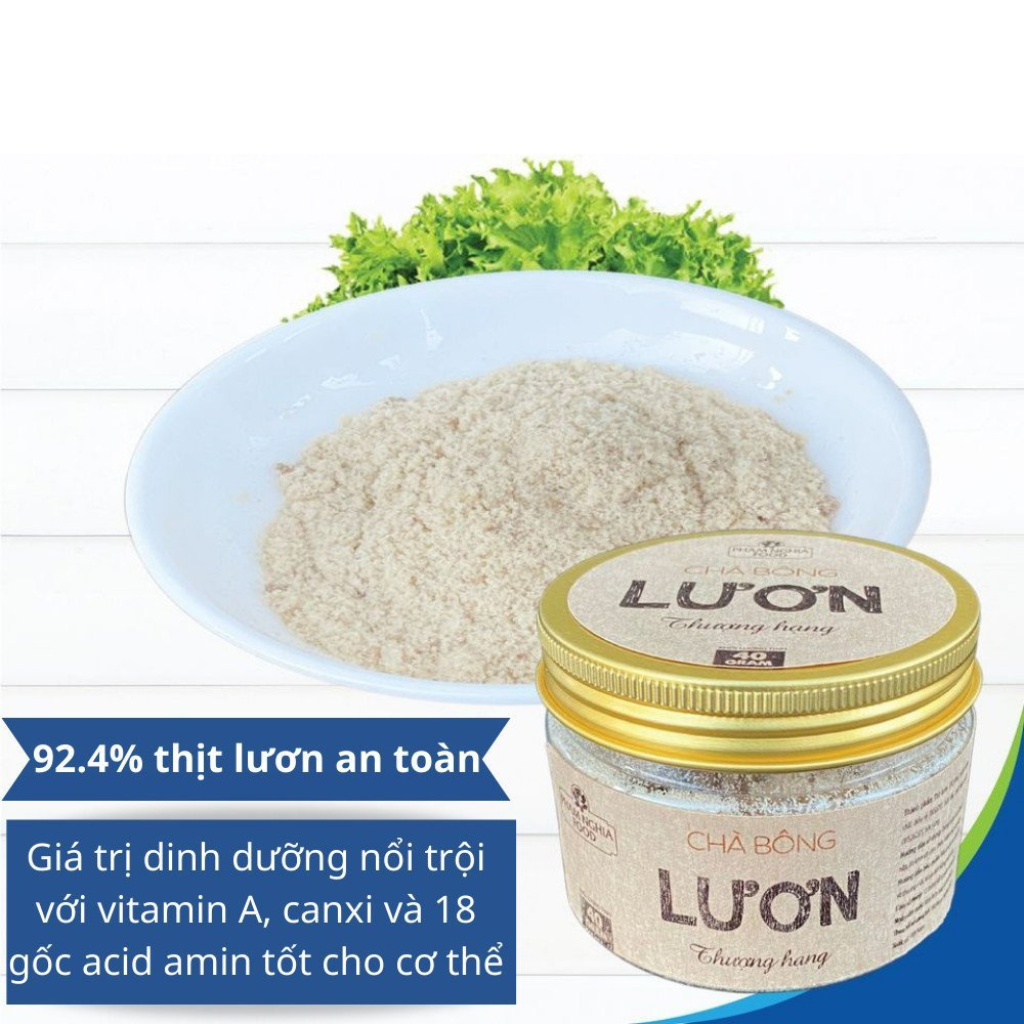 Chà bông lươn thượng hạng phamnghiafood Hũ 40gr - Ruốc lươn với 92.4% thịt lươn chuẩn VietGap