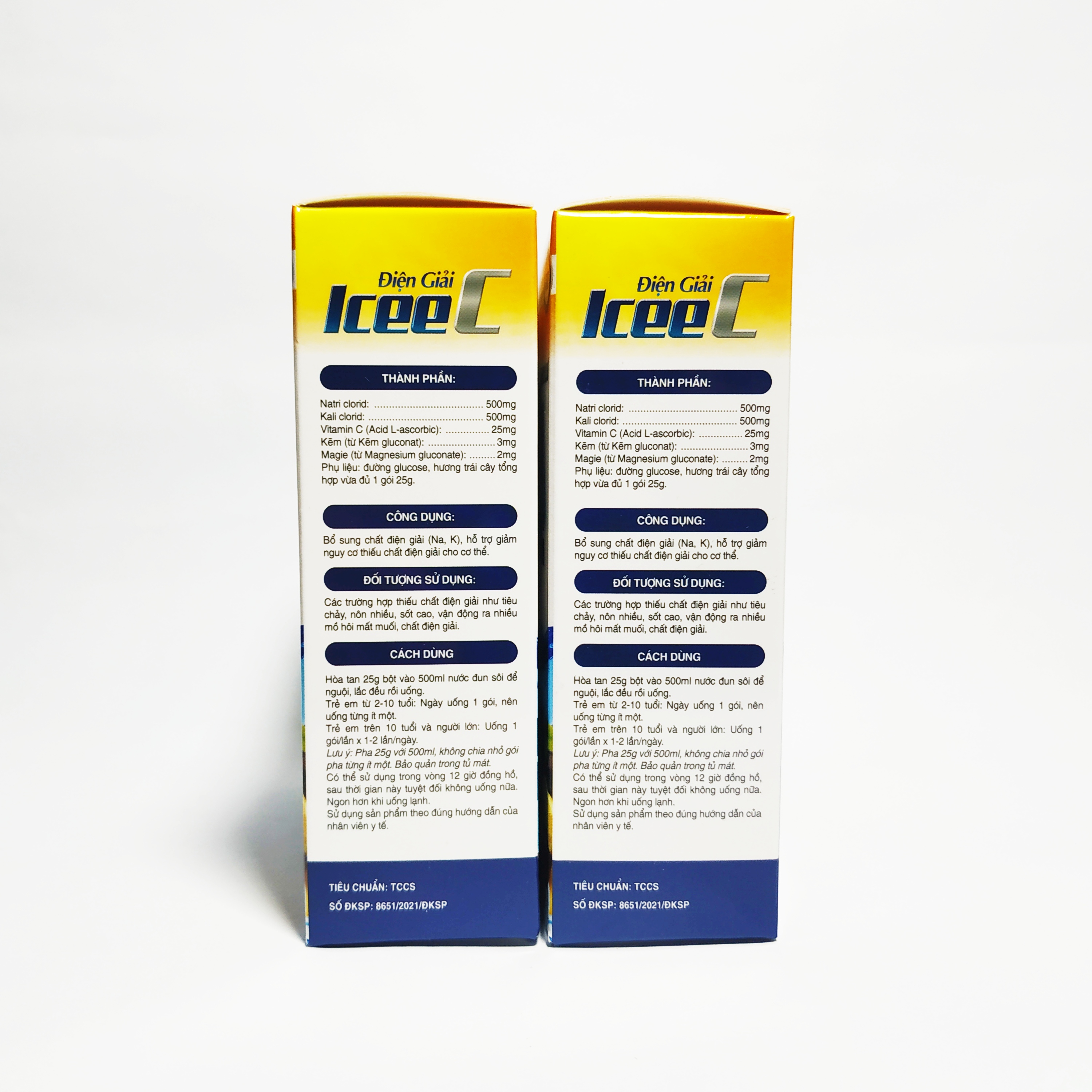 Hộp 5 Gói Bột Pha Nước Uống Và Bù Chất Điện Giải ICEE C Vị Chanh Leo - Mỗi Gói Pha 500Ml Nước