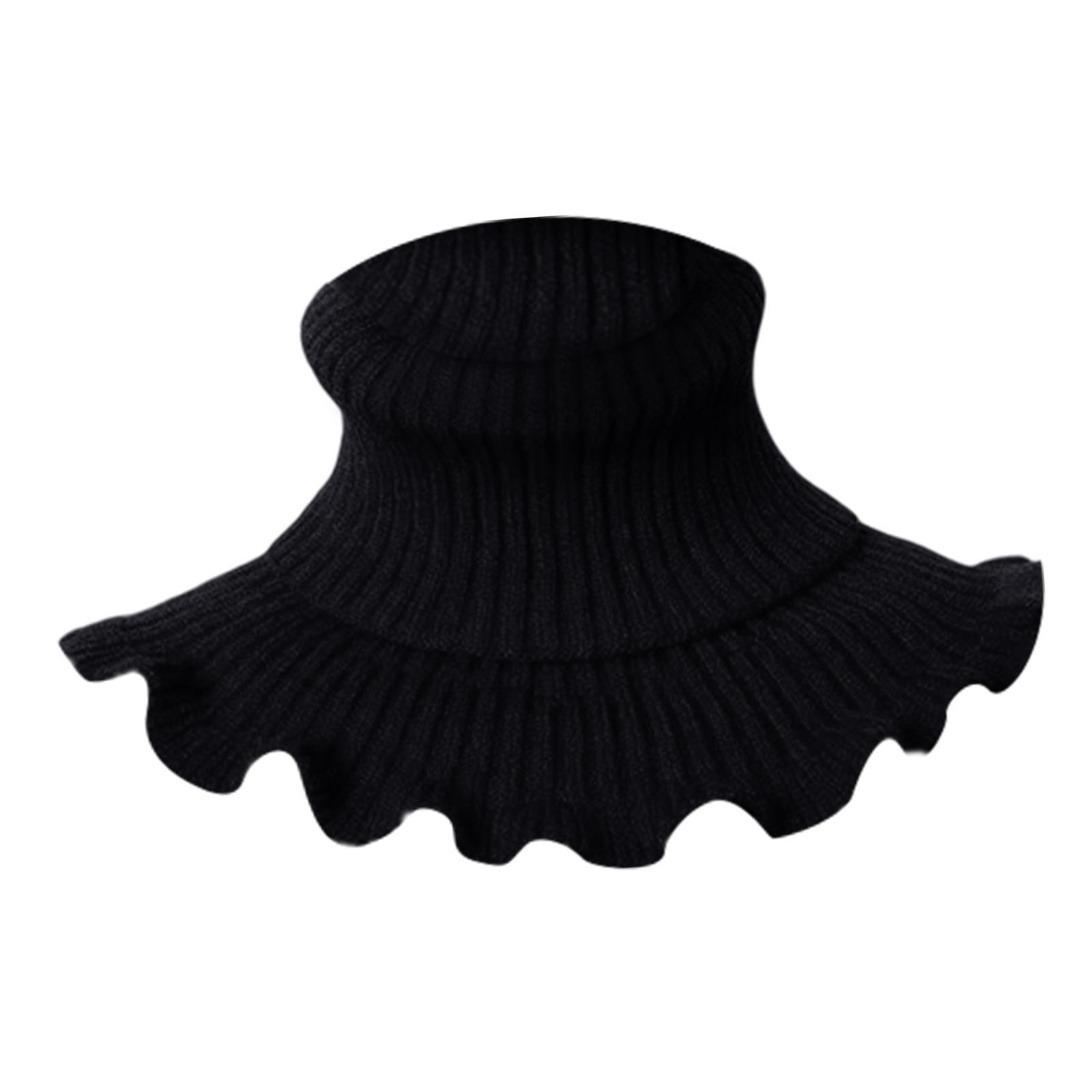 Women Turtleneck Knit Neck Warmer Scarf Quality Fabric Windproof