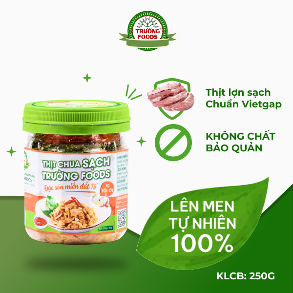 Combo 3 Hộp Thịt Chua Tỏi Ớt Trường Foods 180g/Hộp