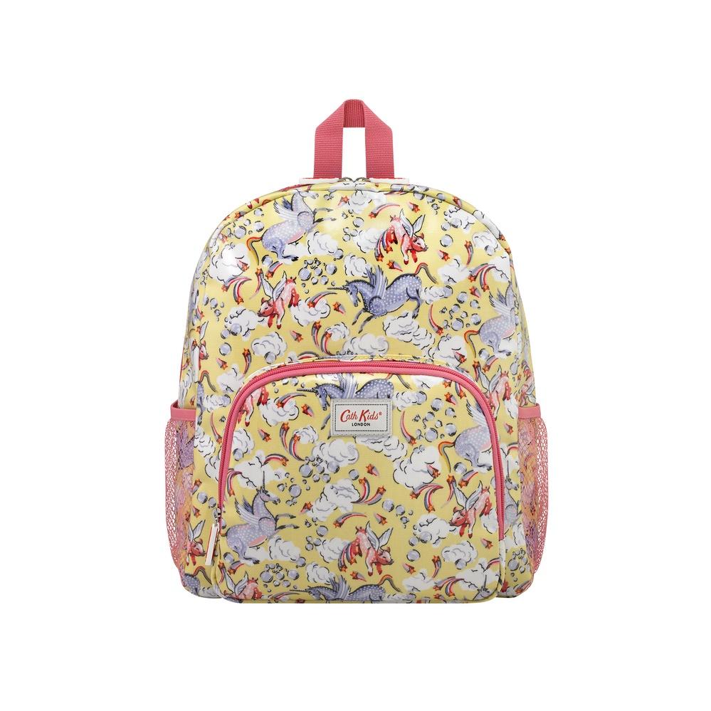 Cath Kidston - Ba lô cho bé/Kids Classic Large Backpack with Mesh Pocket - Unicorn - Yellow -1040593