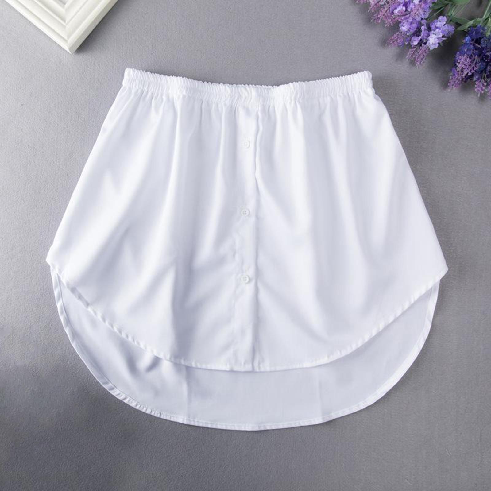 Detachable Fake False Shirt Hem Down Waist Skirt Sweater Vest Sweatshirt