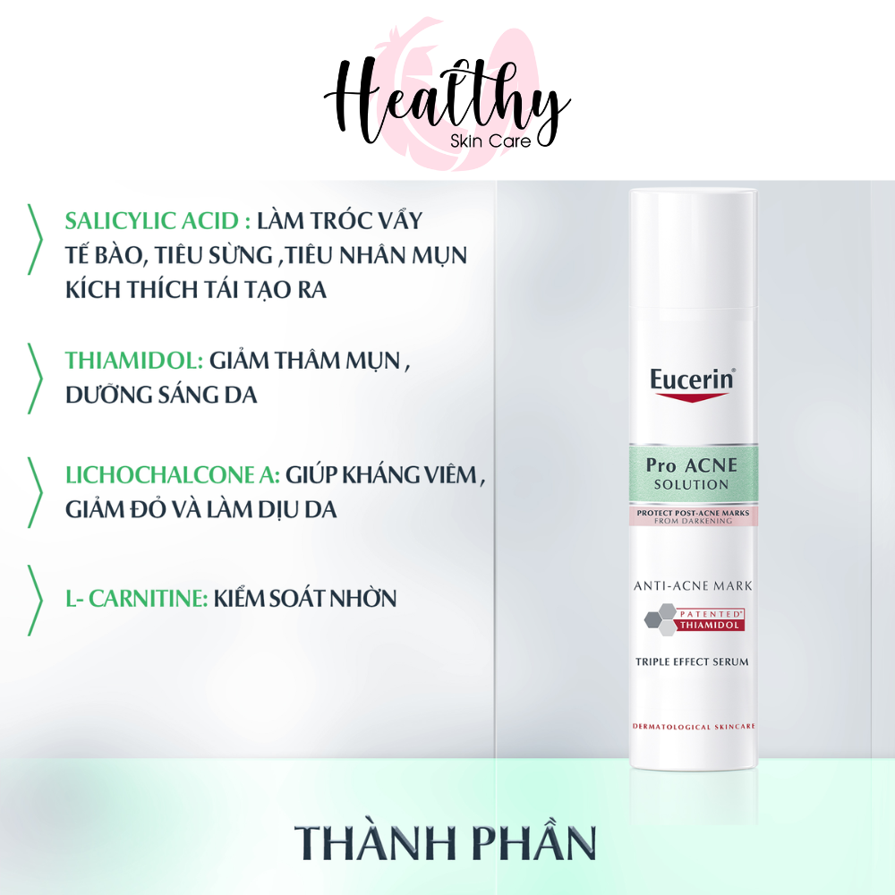 Tinh Chất Giúp Giảm Thâm Mụn Dưỡng Sáng Da Eucerin Acne-Oil Control Pro Acne Solution Anti-Acne Mark 40ml