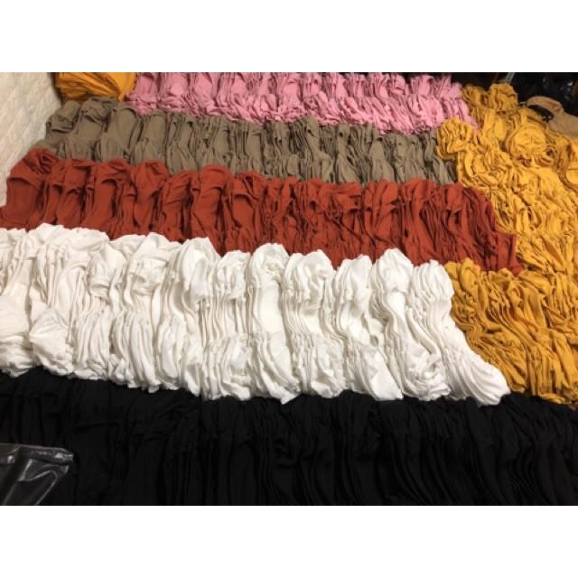 Áo Thun Croptop Tay Phồng Cổ Vuông