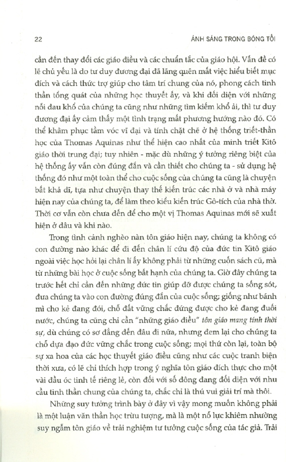 Ánh Sáng Trong Bóng Tối - Trải Nghiệm Đạo Đức Học Kitô Giáo Và Triết Học Xã Hội