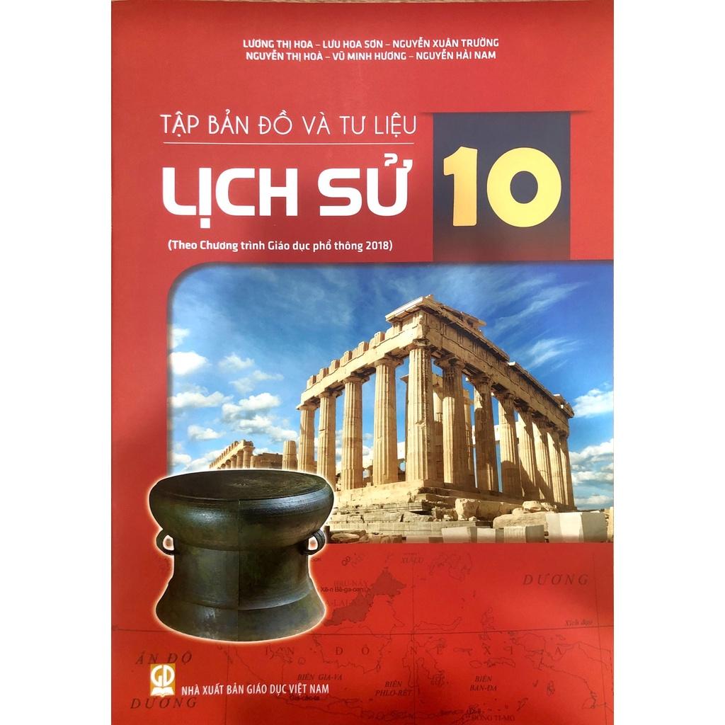 Sách - Tập bản đồ và tư liệu Lịch sử 10