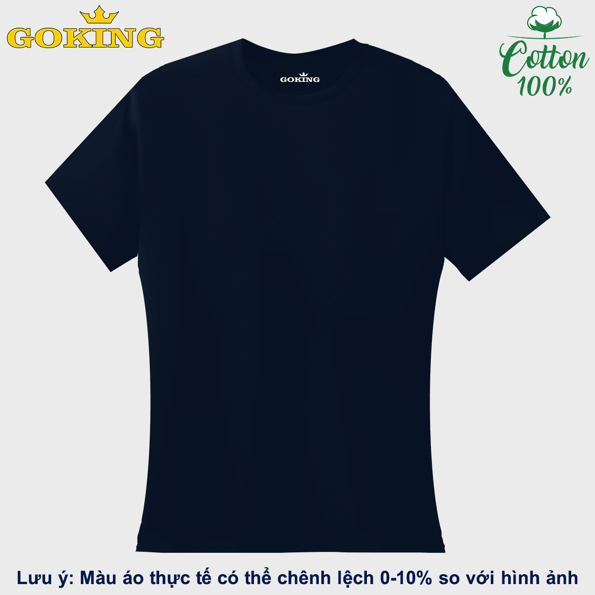 Siêu Giảm Giá. Áo Thun Nữ Thoát Nhiệt Nhật Bản Goking, Form Ôm Eo, Chất Liệu Tự Nhiên 100 Cotton Thấm Hút Mồ Hôi Tốt. Áo Phông Trơn Nữ Hàng Hiệu Cao Cấp - Xanh Đen - Xxl