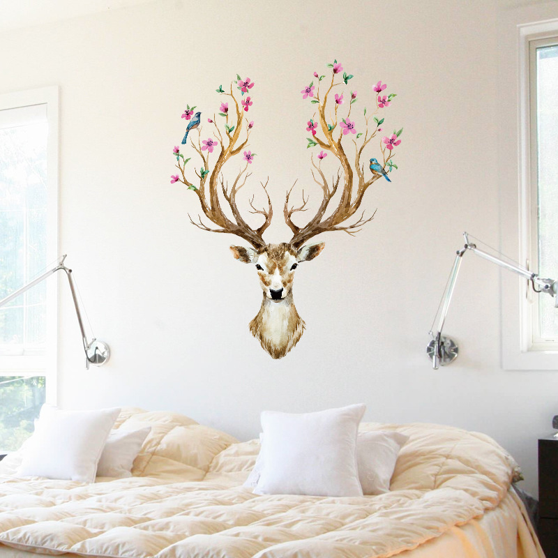 Hình ảnh Decal dán tường Queen Deer SK9003