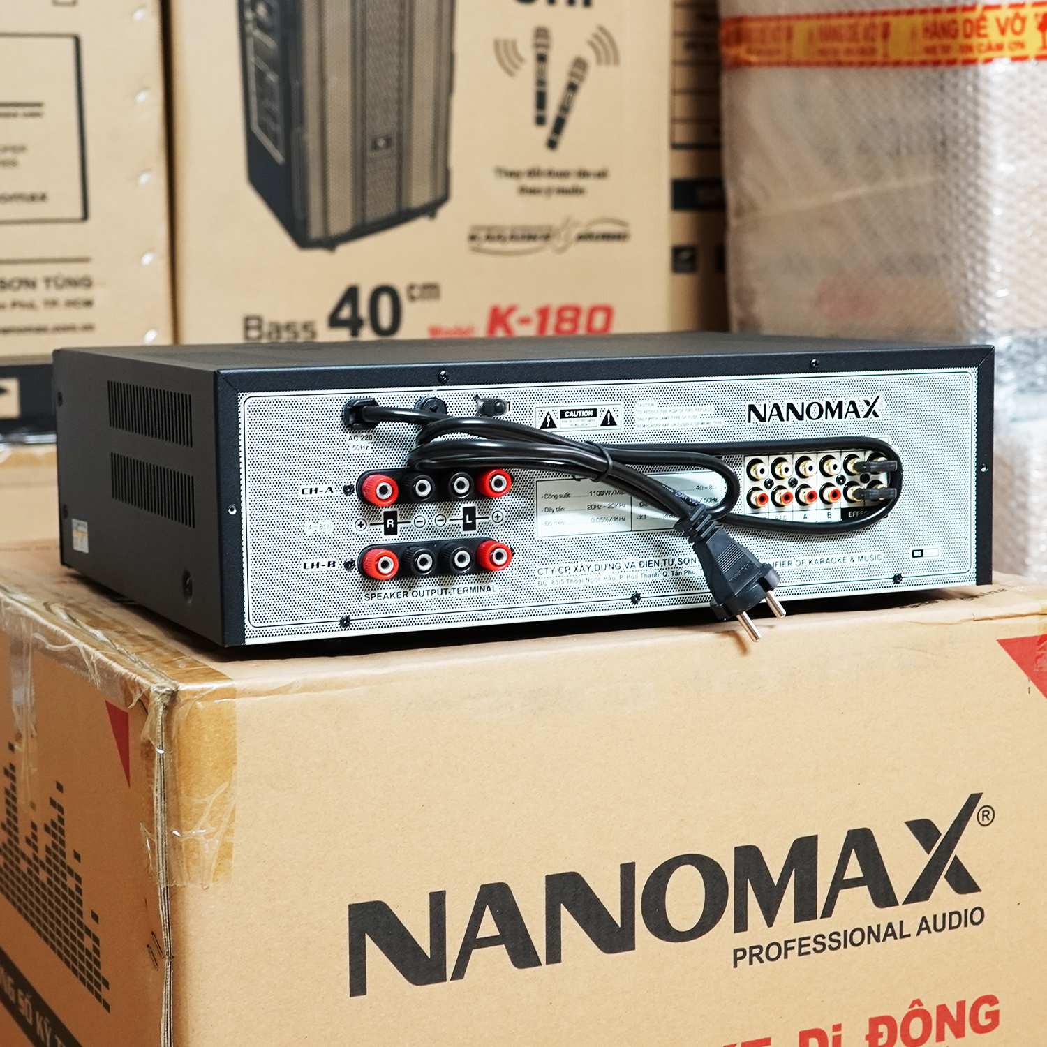 Amply Karaoke 20 Sò Nanomax PA-1209A 1100w Kết Nối Bluetooth Chính Hãng Chất Lượng Cao Hàng Chính Hãng