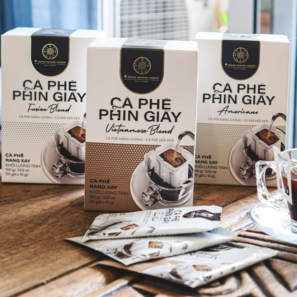 Cà phê Phin Giấy Trung Nguyên Fusion Blend( Hộp 10 Phin)