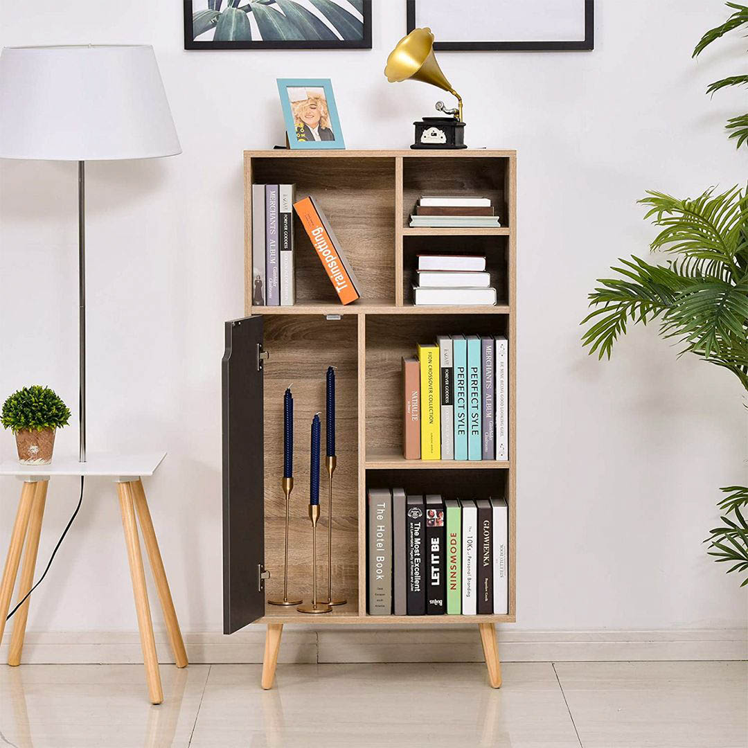 Giá sách gỗ công nghiệp thiết kế đẹp hiện đại SMLIFE Blocky
