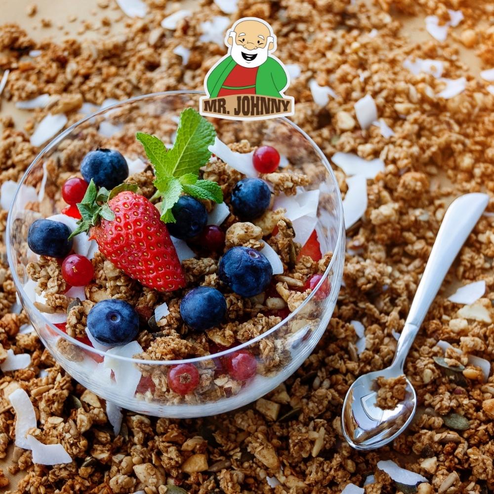 Granola Yến Mạch Trái Cây Hộp 450g, Thực Phẩm Ăn Kiệng Cho Người Giảm Cân, Cho Mẹ Bầu