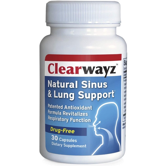 Thực phẩm hỗ trợ hô hấp Clearwayz - Tăng Đề Kháng - Sức Khoẻ Đường Hô Hấp: Hỗ trợ bệnh hen suyễn, Xoang, phổi, Ngáy ngủ, Sức khỏe mũi, Cải thiện đường thở
