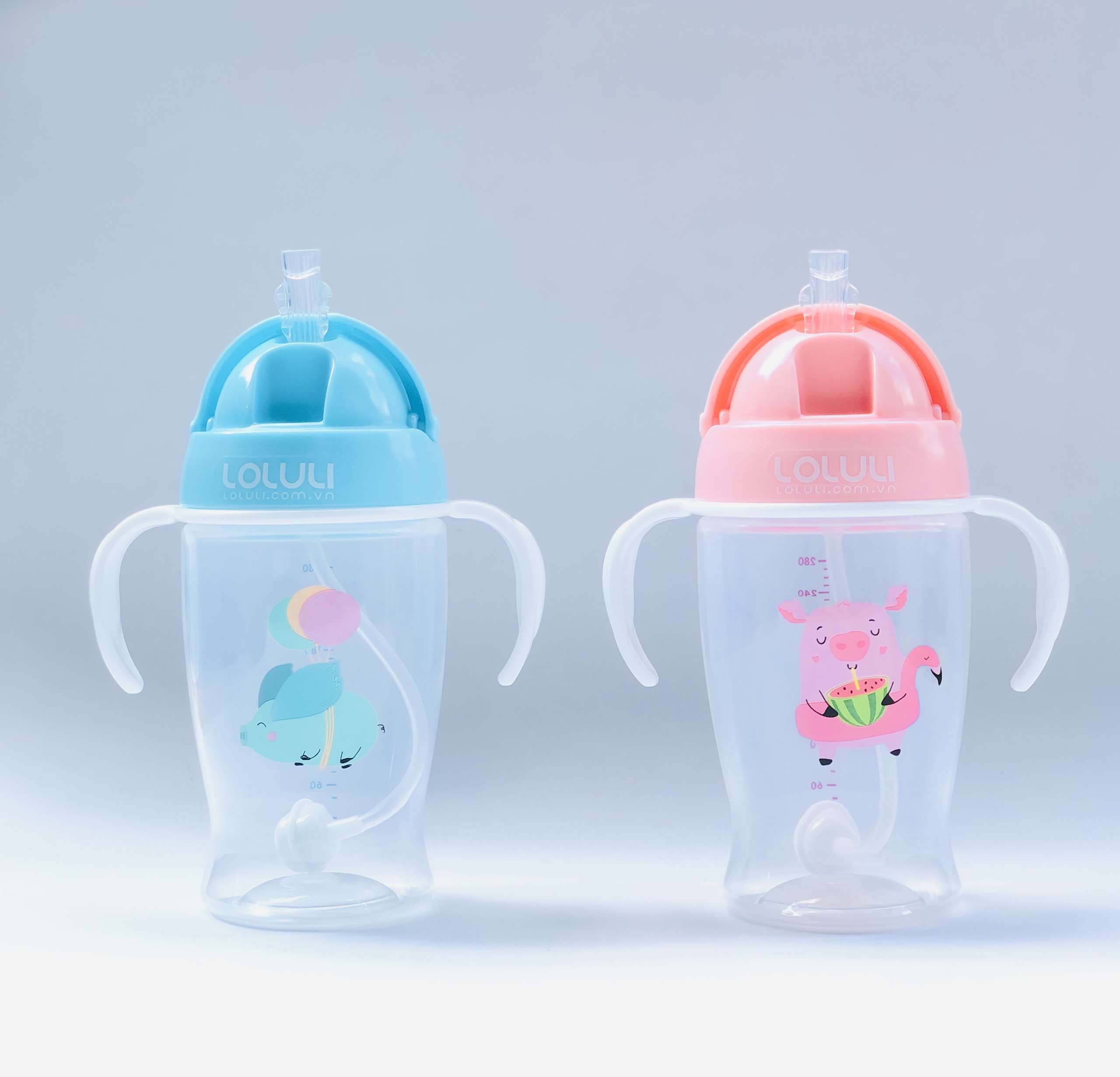 Bình tập uống nước Loluli nhựa PP 280ml