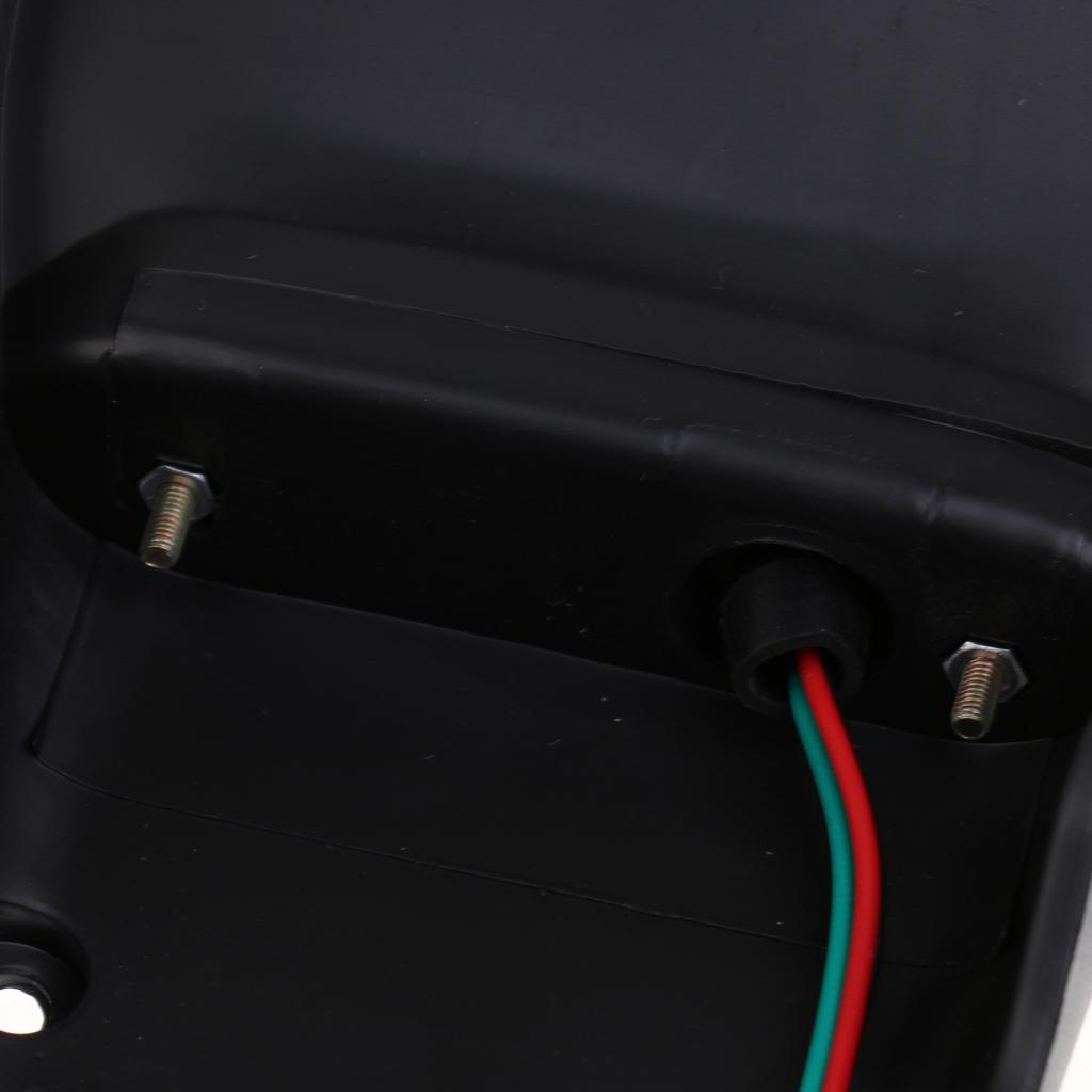 Replacemnt Motorcycle ATV License Plate Holder Bracket & White LED Tail Rear Brake Light