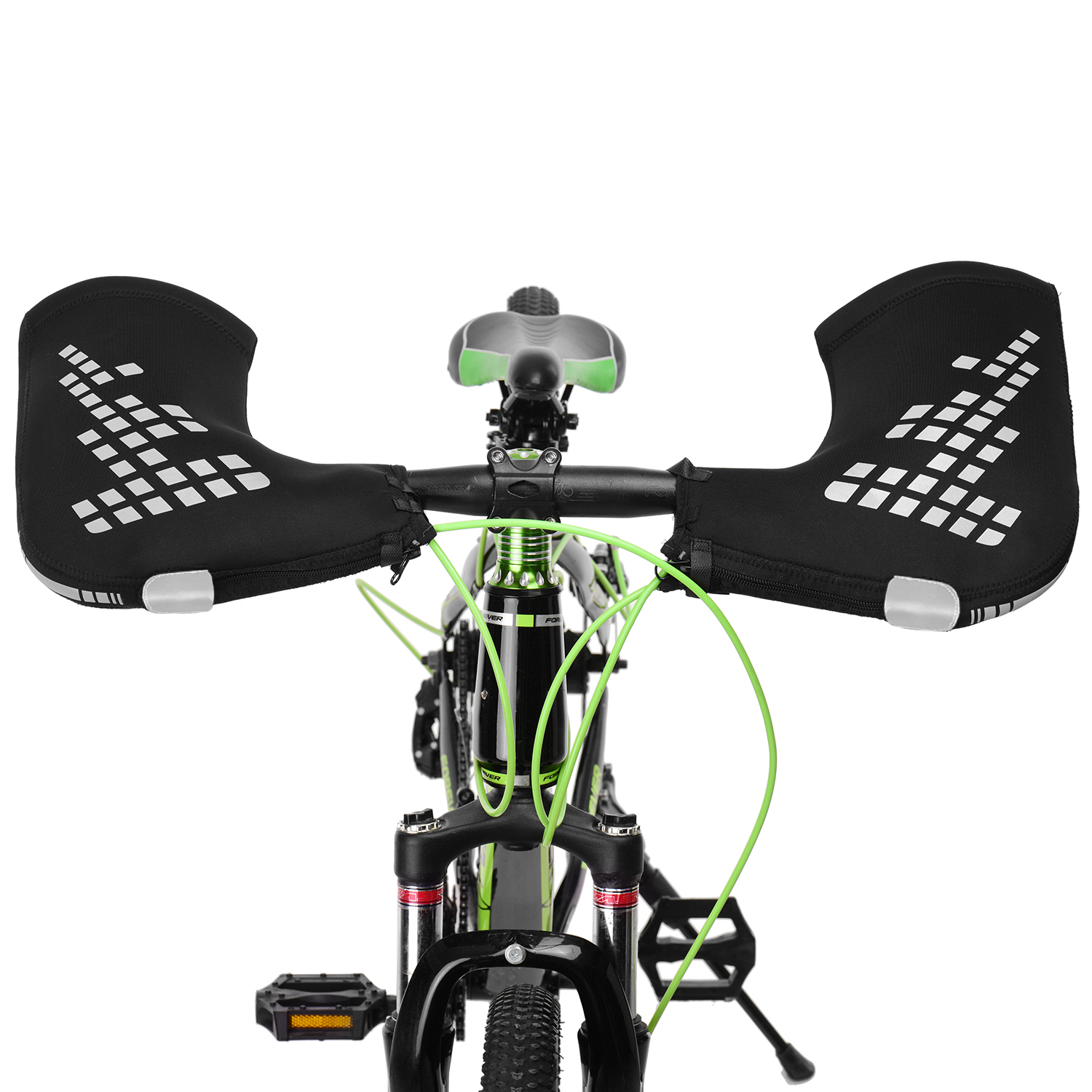 Găng Tay Phản Quang Giữ Nhiệt Gắn Ghi Đông Xe Đạp