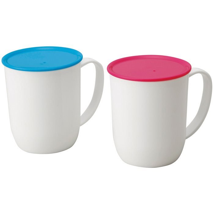 Bộ 2 ca uống nước có nắp Ranger Mug tiện lợi 300ml (Giao màu ngẫu nhiên) - Hàng Nội Địa Nhật