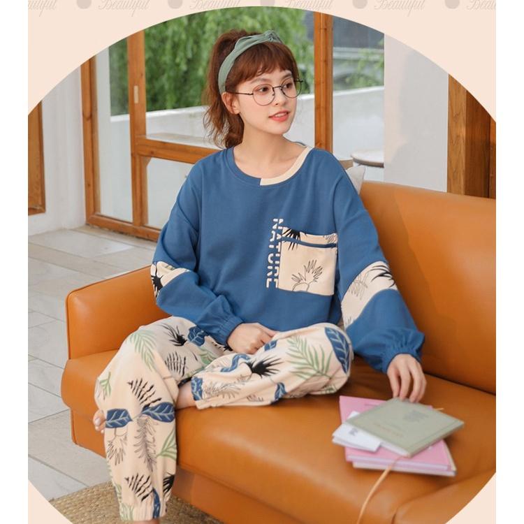 Đồ bộ nữ, bộ đồ ngủ nữ Doremon dễ thương cho mùa thu đông