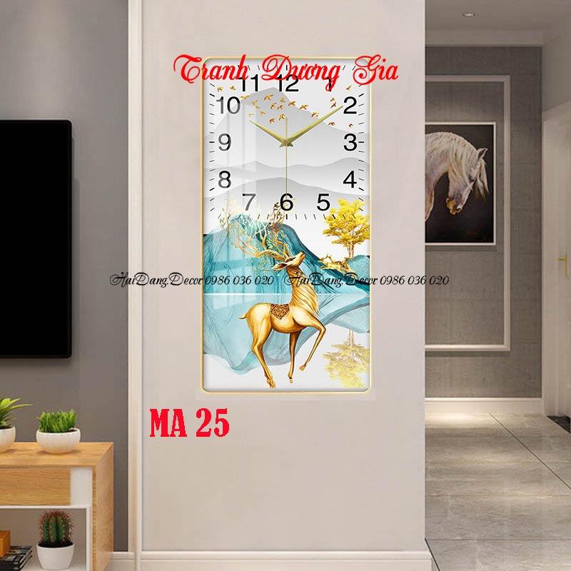 Tranh đồng hồ treo tường tráng gương 3D trang trí phòng khách đẹp  kim trôi - Tặng pin và đinh treo