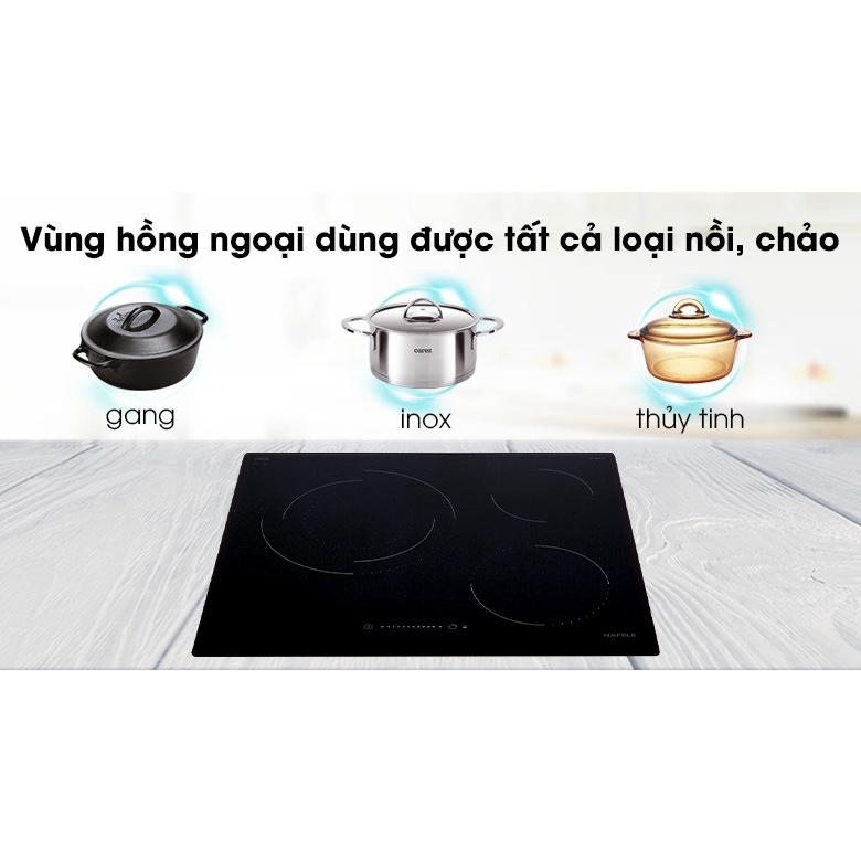 Bếp hồng ngoại âm 3 vùng nấu Hafele HC-R603D- Hàng Chính Hãng (536.01.901)