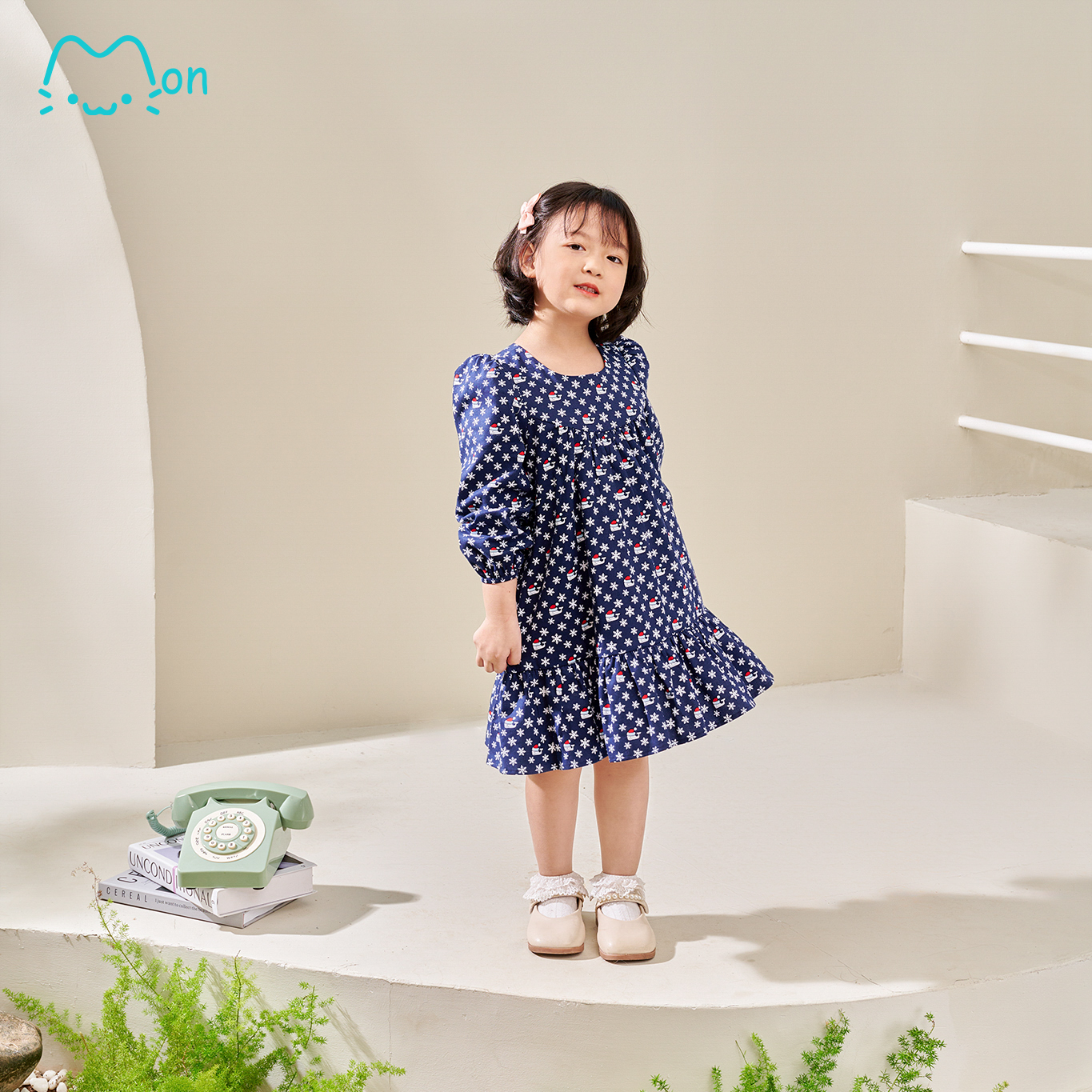 Váy bé gái mùa hè, váy bé gái xuân hè cao cấp chất cotton nhẹ mát, cho bé 2,3,4,5,6 tuổi MonBabies VDG22w05