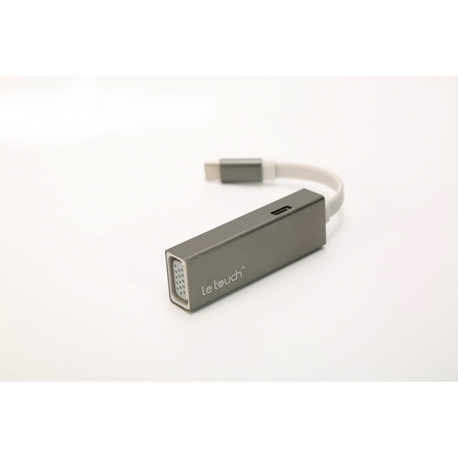 USB Le Touch 3.0 Type-C VGA Hub 3in1 - Hàng chính hãng