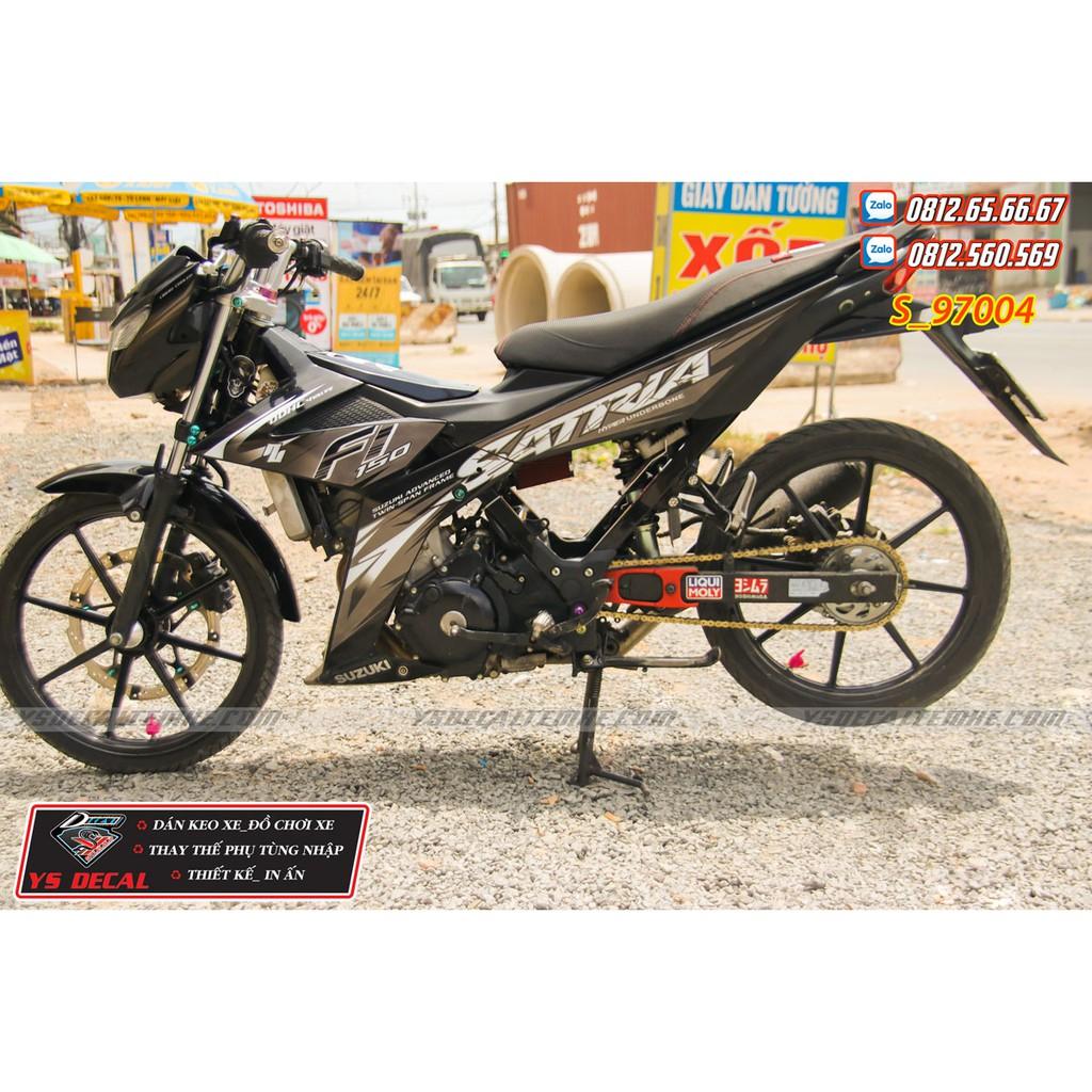 Tem rời Satria,Raider Fi đen xám