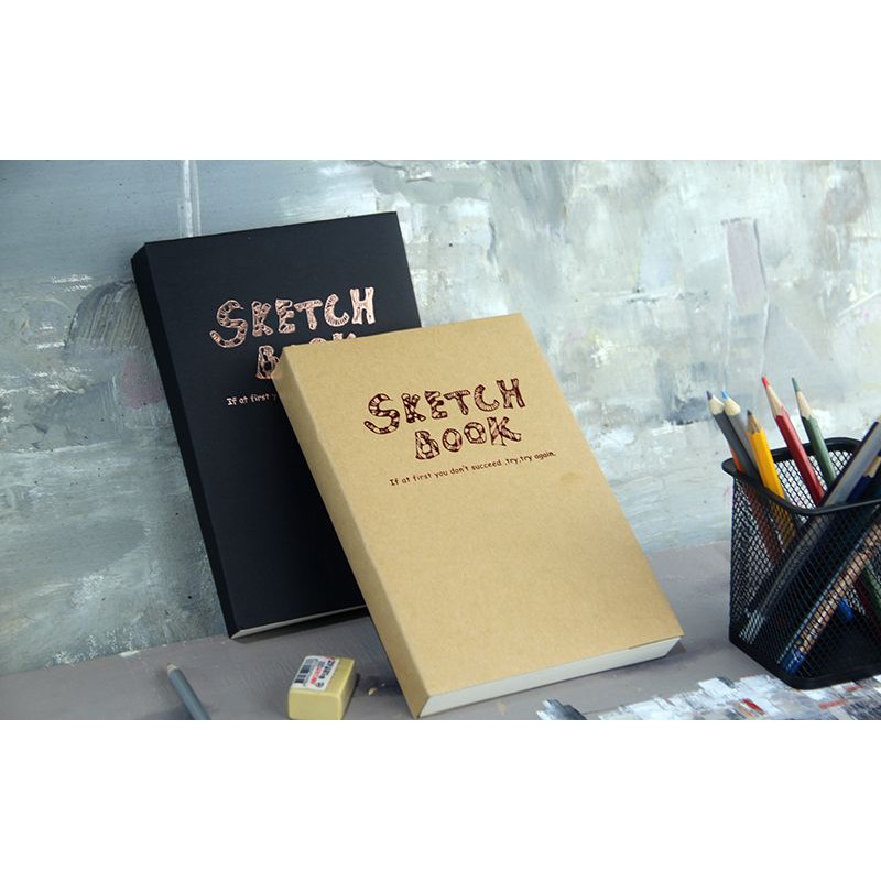 Sổ vẽ Potentate Sketchbook nâu/đen A4