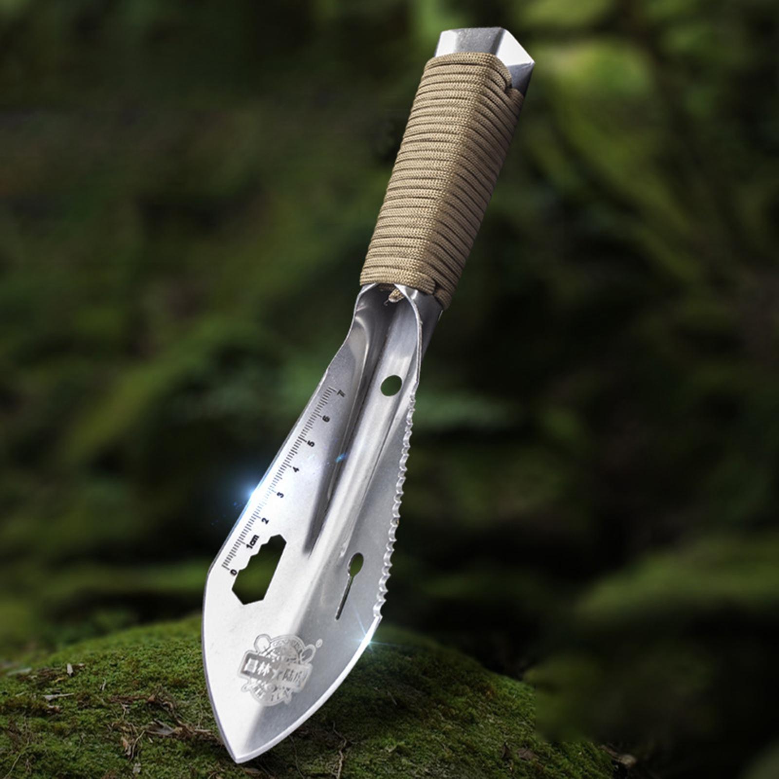 Backpacking Shovel, Camping Hand Trowel, Lightweight Hiking Shovel, Small Multitool for Digging, Gardening, Survival and Outdoor