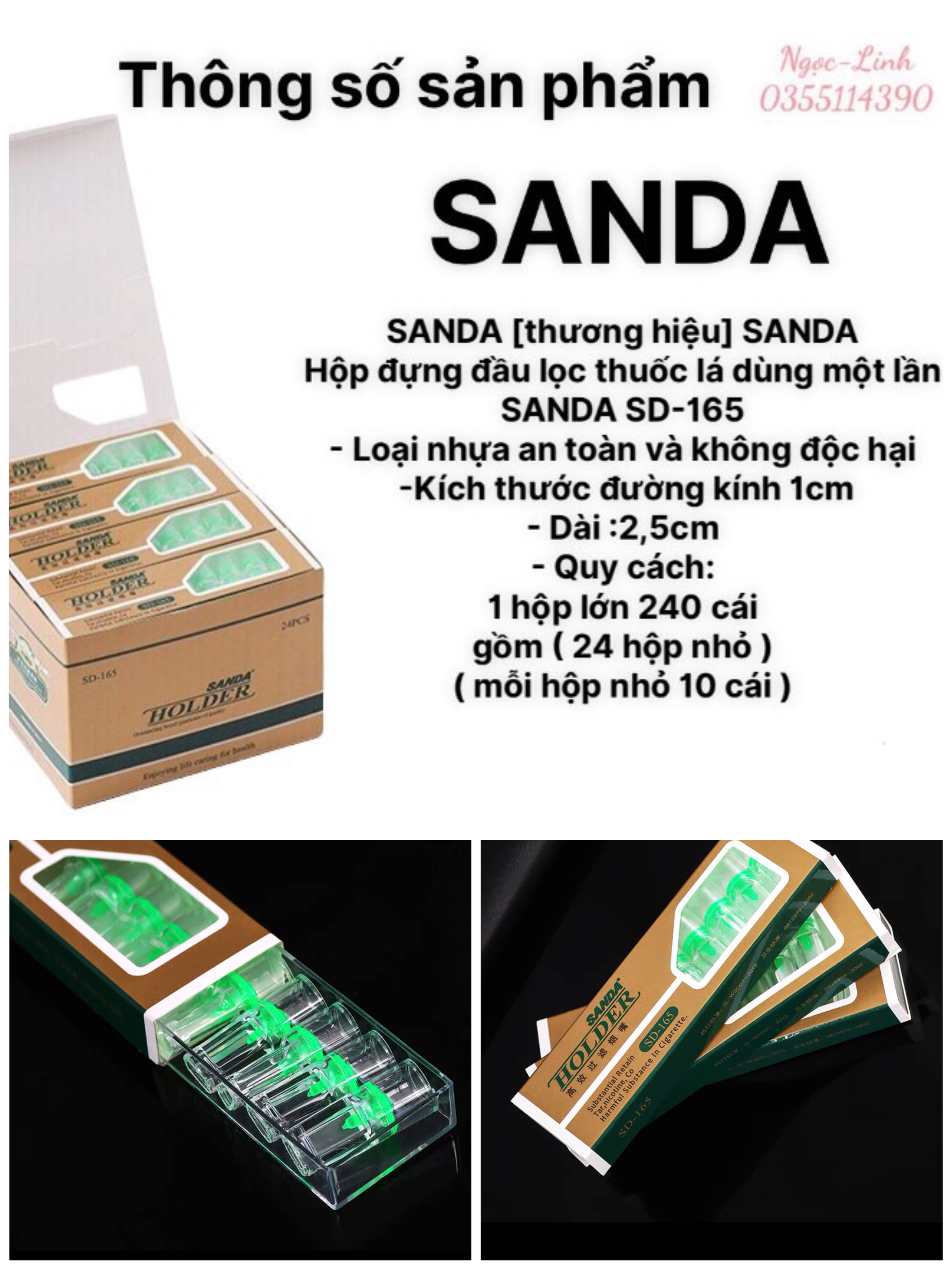 Hộp 240cái Đầu Tẩu lọc khói Thuốc bảo vệ sức khoẻ