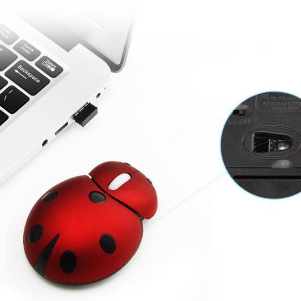 Không Dây Mini Công Thái Học Máy Tính Di Động Sáng Tạo Hoạt Hình Bọ Rùa Hình Dễ Thương Usb Động Vật Mause Tặng Máy Tính Chuột Cho Laptop