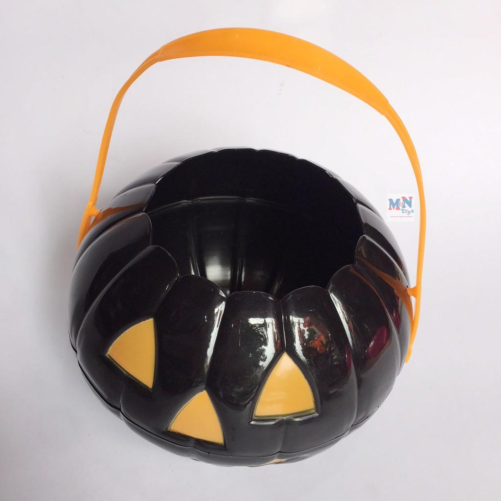 Xách bí ngô đẹp Halloween đường kính 20cm (3 màu)