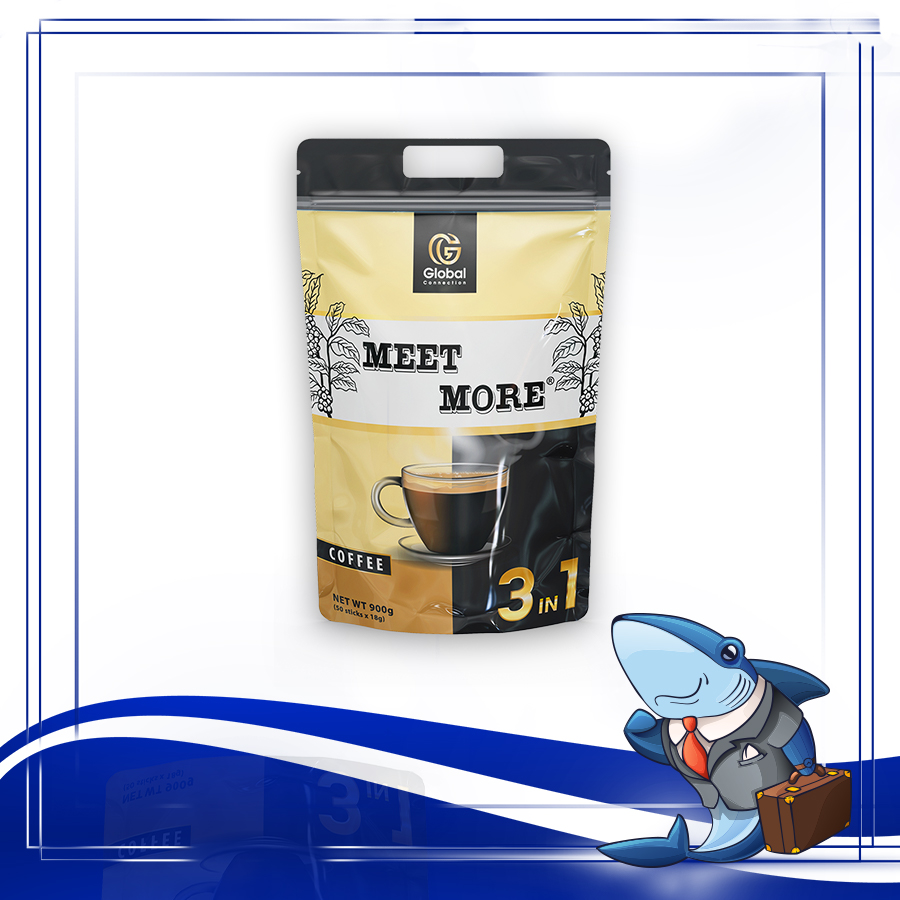 Bịch cà phê hòa tan 3 in 1 Meet More (50 gói x 18 g)