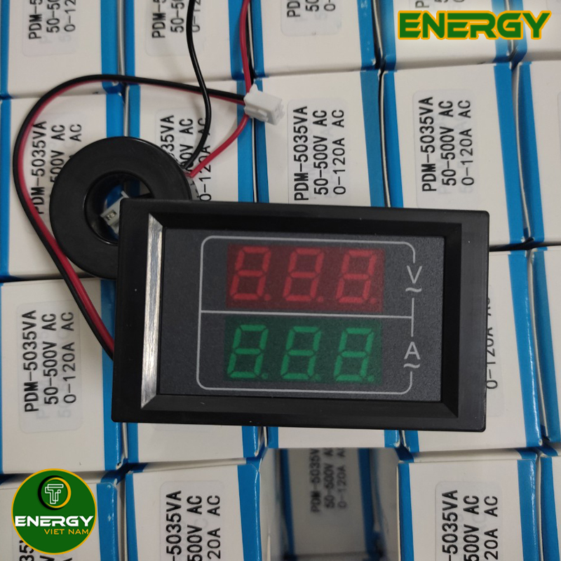 Thiết Bị Đo Volt 50VAC - 500VAC, Ampe 0 - 1200A, Đồng Hồ Hiển Thị Điện Áp Và Dòng Điện - Thiết Bị Điện