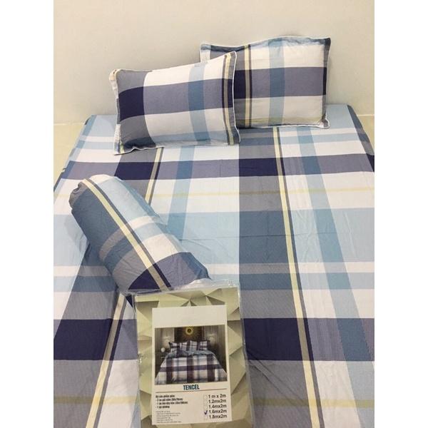 Chăn ga TENCEL THƯ THÁI đủ sizeÔM DÂY KHOÁ nệm 5-27p