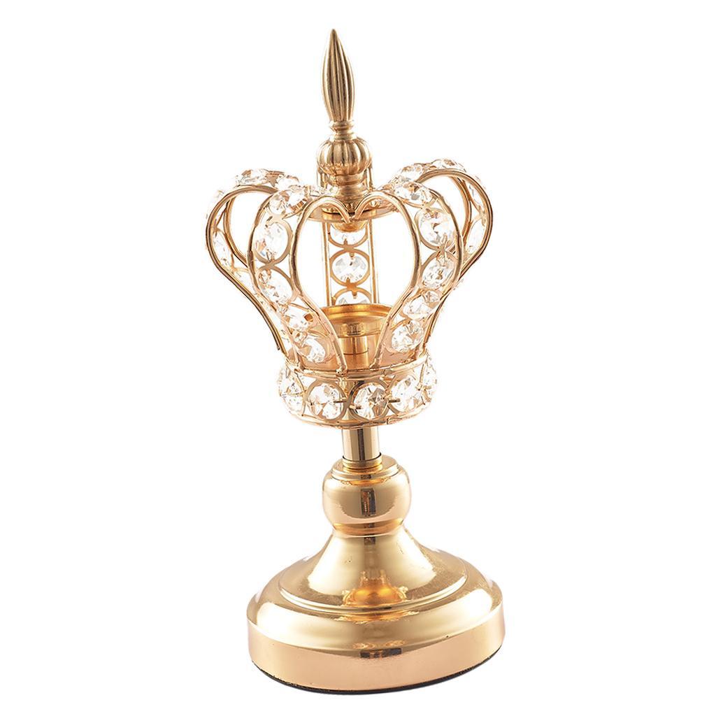 Golden Candle Holder Ornament Photo Holder Photo Prop Table Decor